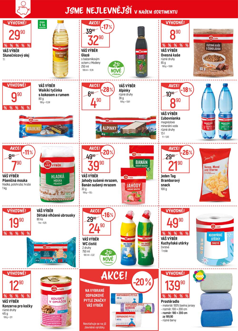 Akční leták Globus 3.6. - 9.6.2026 - Globus Praha - Čakovice