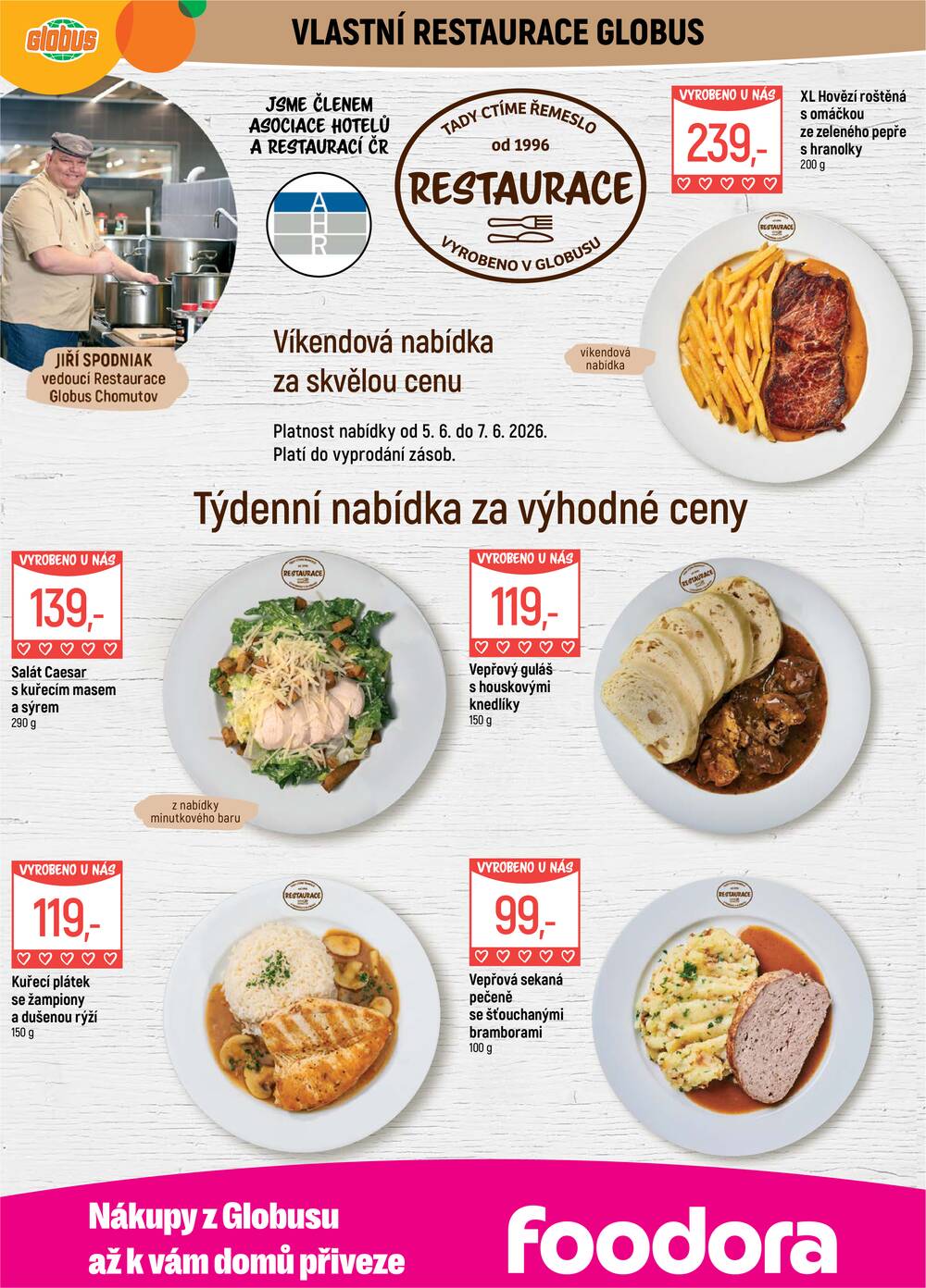 Akční leták Globus 3.6. - 9.6.2026 - Globus Chomutov