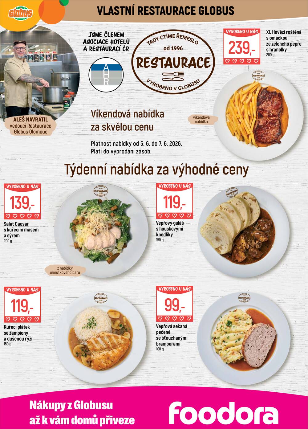 Akční leták Globus 3.6. - 9.6.2026 - Globus Olomouc