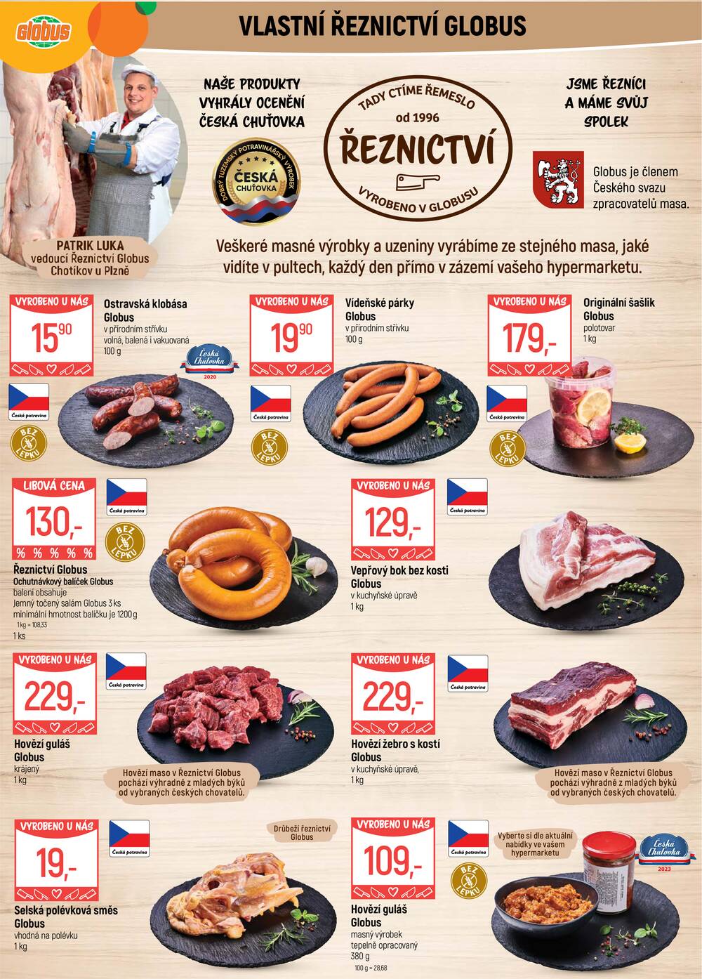 Akční leták Globus 3.6. - 9.6.2026 - Globus Chotíkov u Plzně