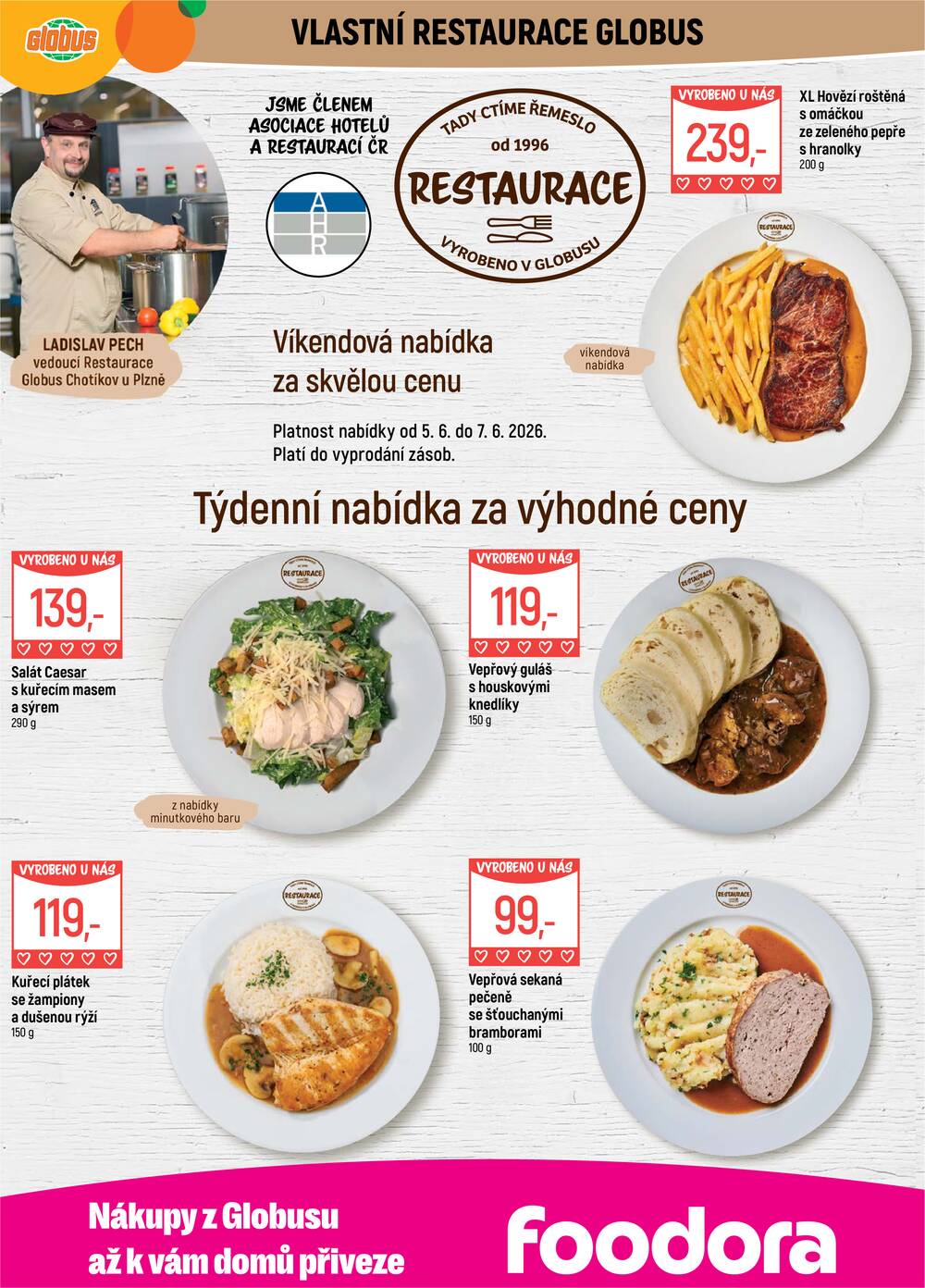 Akční leták Globus 3.6. - 9.6.2026 - Globus Chotíkov u Plzně