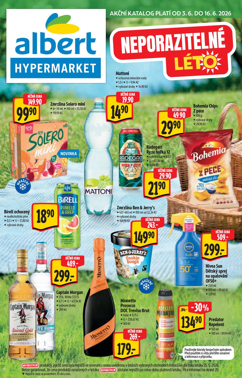 Leták Albert - Albert  Hypermarket katalog Léto od 3.6. do 16.6.2026 - strana 1