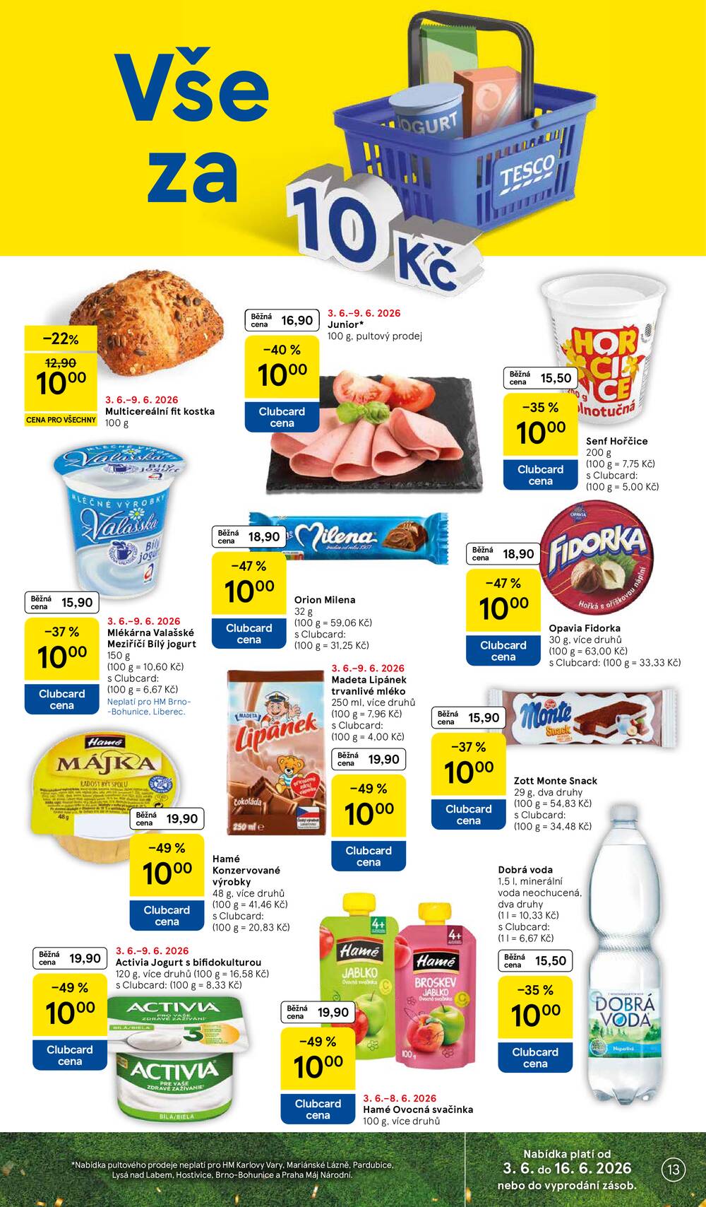 Tesco malé hypermarkety od 3.6. do 9.6.2026