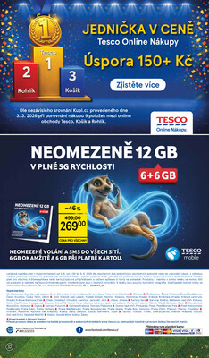 Tesco malé hypermarkety od 3.6. do 9.6.2026
