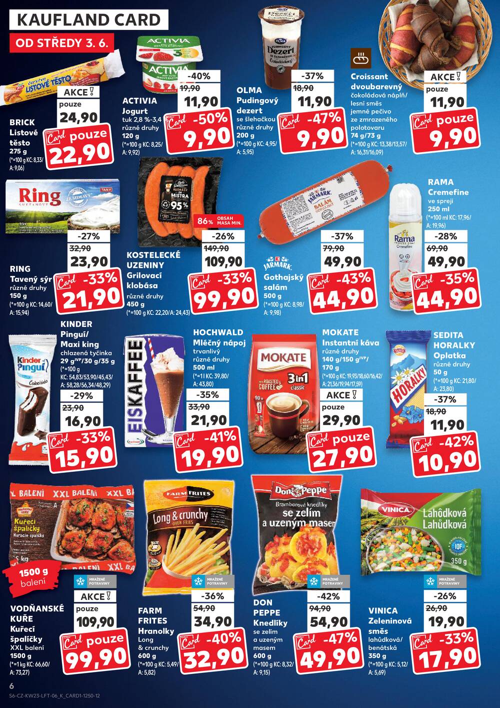 Leták Kaufland - Kaufland 3.6. - 9.6. - Kaufland - Praha 3 (Jarov) - strana 6