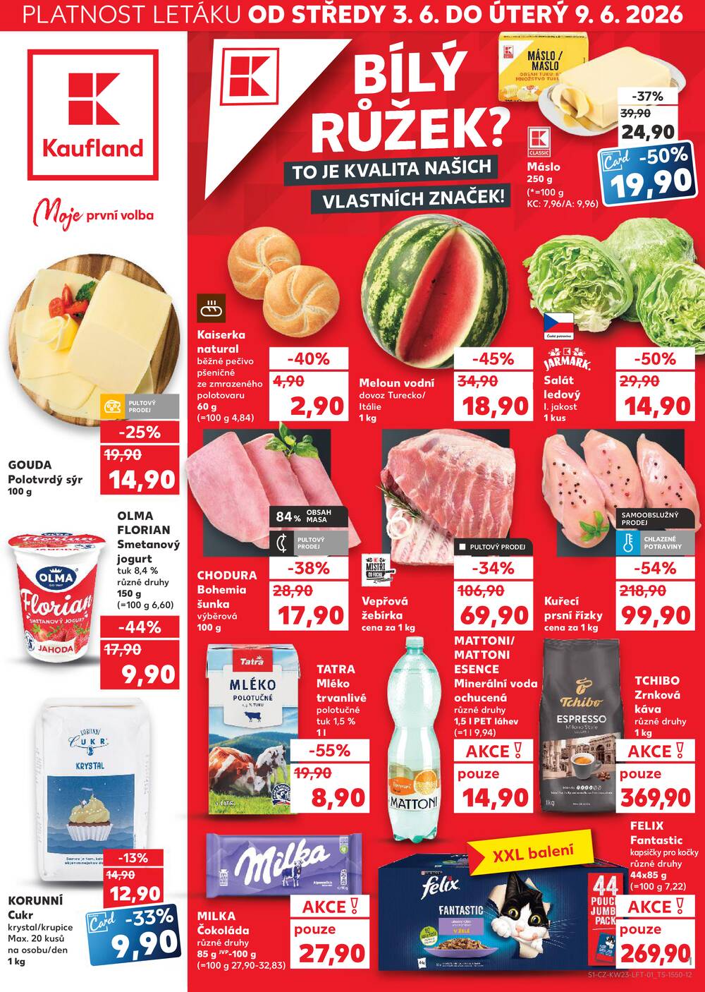 Leták Kaufland - Kaufland 3.6. - 9.6. - Kaufland Praha Čestlice - strana 1