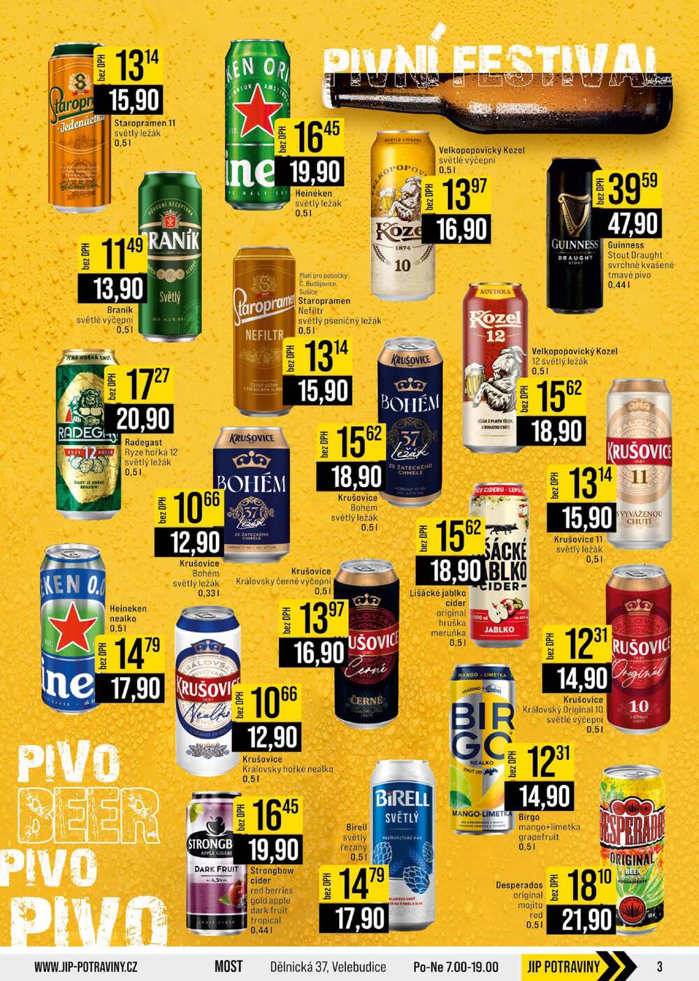 Leták JIP - JIP Cash & Carry České Budějovice, Most, Náchod, Polička, Sušice a Svoboda nad Úpou od 3.6. do 9.6.2026 - strana 3