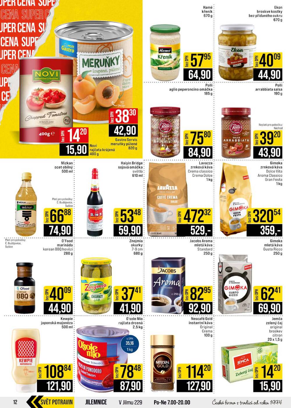 JIP Cash & Carry České Budějovice, Most, Náchod, Polička, Sušice a Svoboda nad Úpou od 3.6. do 9.6.2026