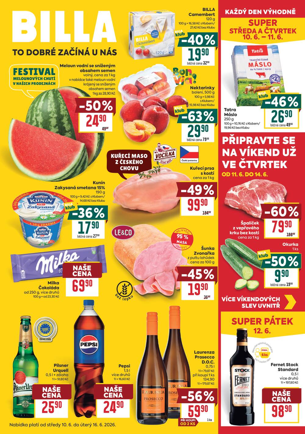 Leták BILLA - BILLA malý leták od 10.6. do 16.6.2026 - strana 1 Leták BILLA - BILLA malý leták od 10.6. do 16.6.2026 - strana 1