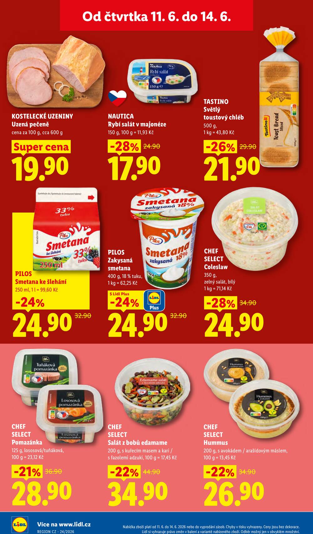 Lidl Čtvrtek od 11.6. do 14.6.2026