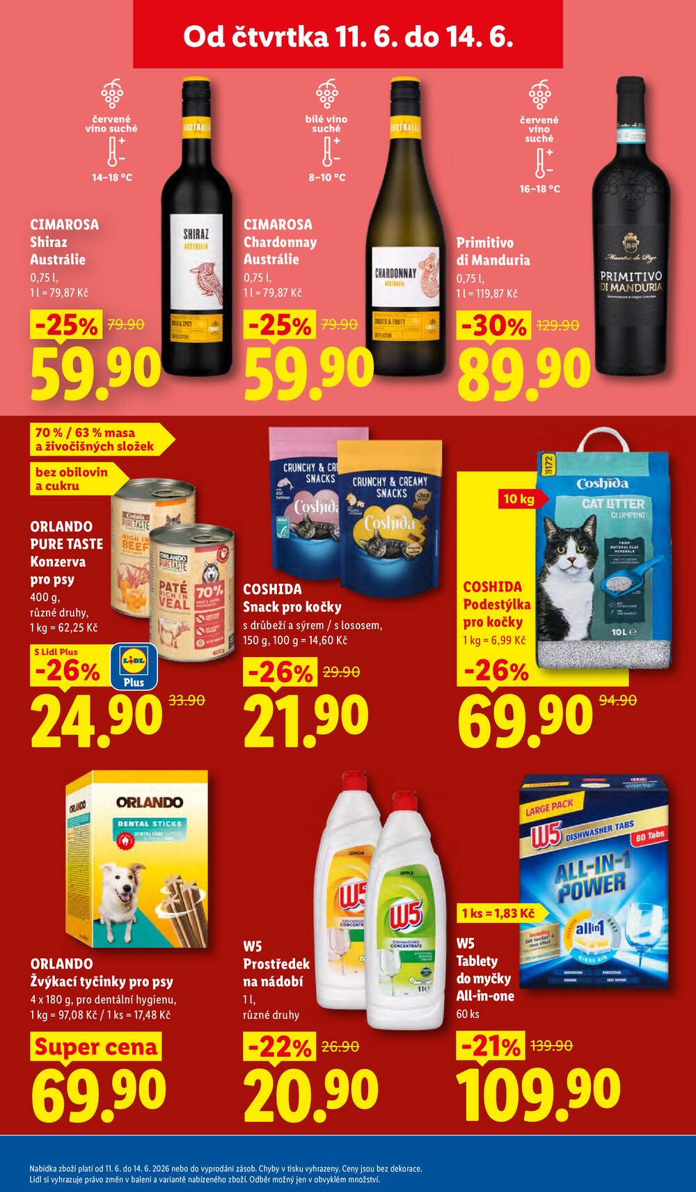 Lidl Čtvrtek od 11.6. do 14.6.2026