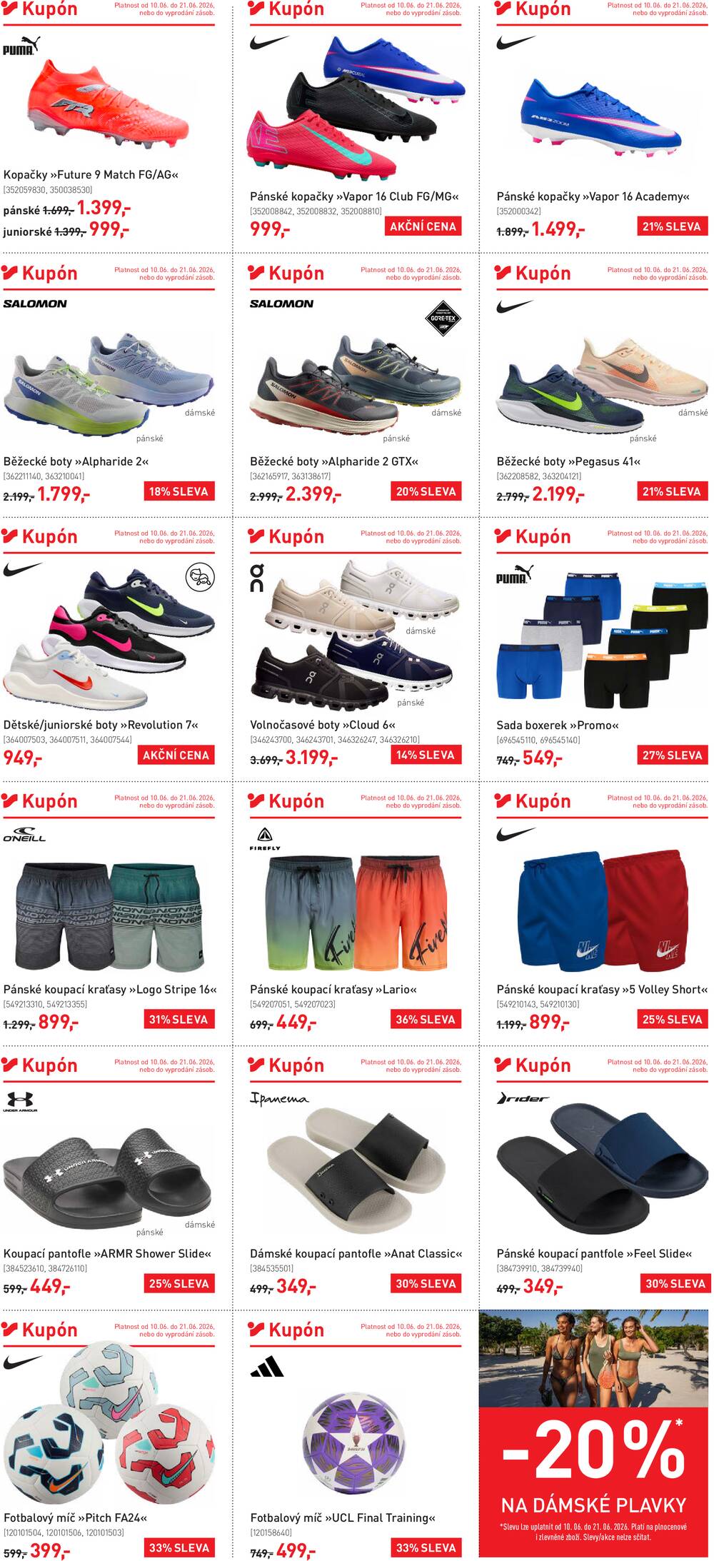 Leták Intersport - Intersport od 10.6. do 21.6.2026 - strana 2 Leták Intersport - Intersport od 10.6. do 21.6.2026 - strana 2
