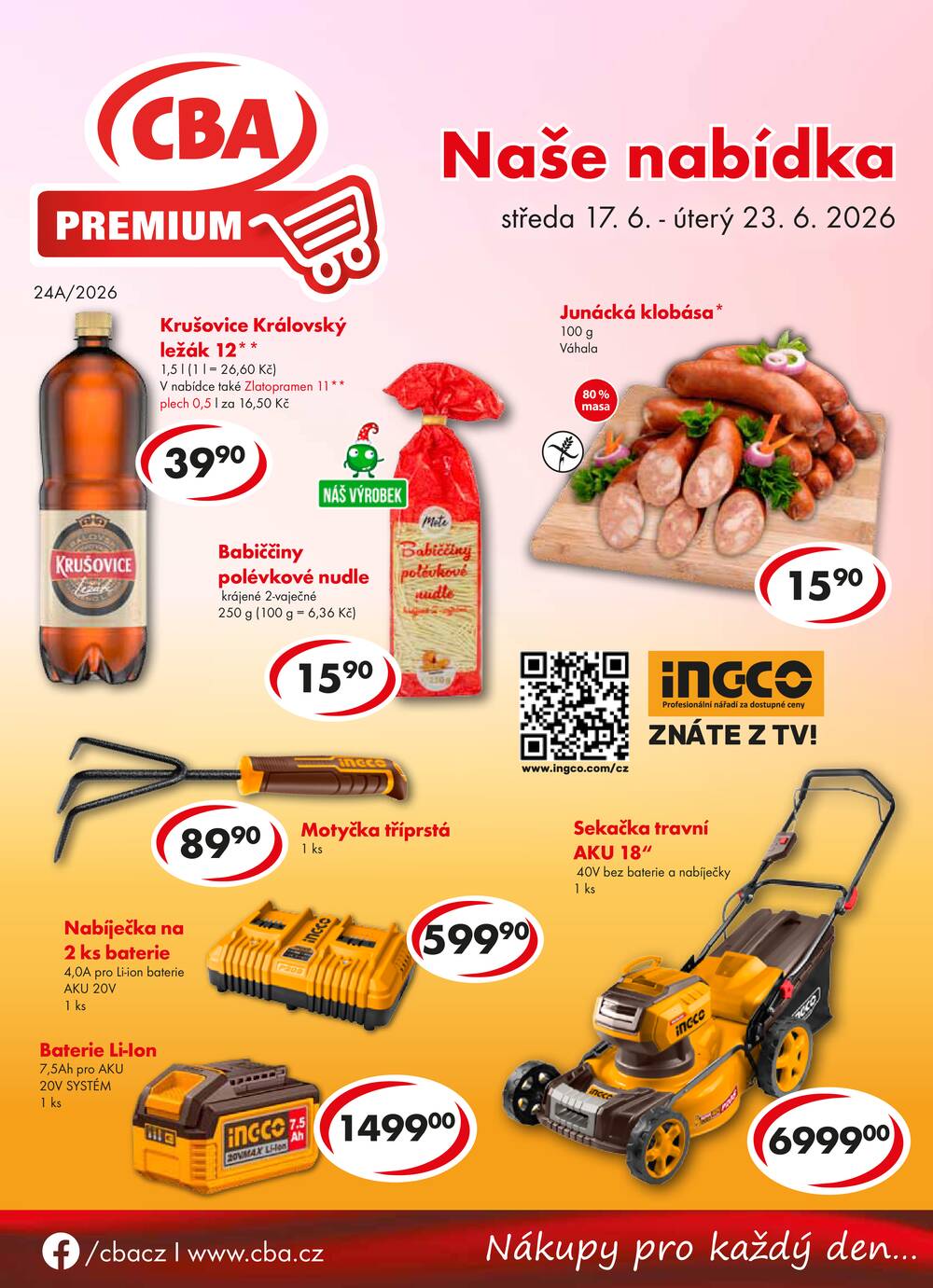 CBA Premium od 17.6. do 23.6.2026
