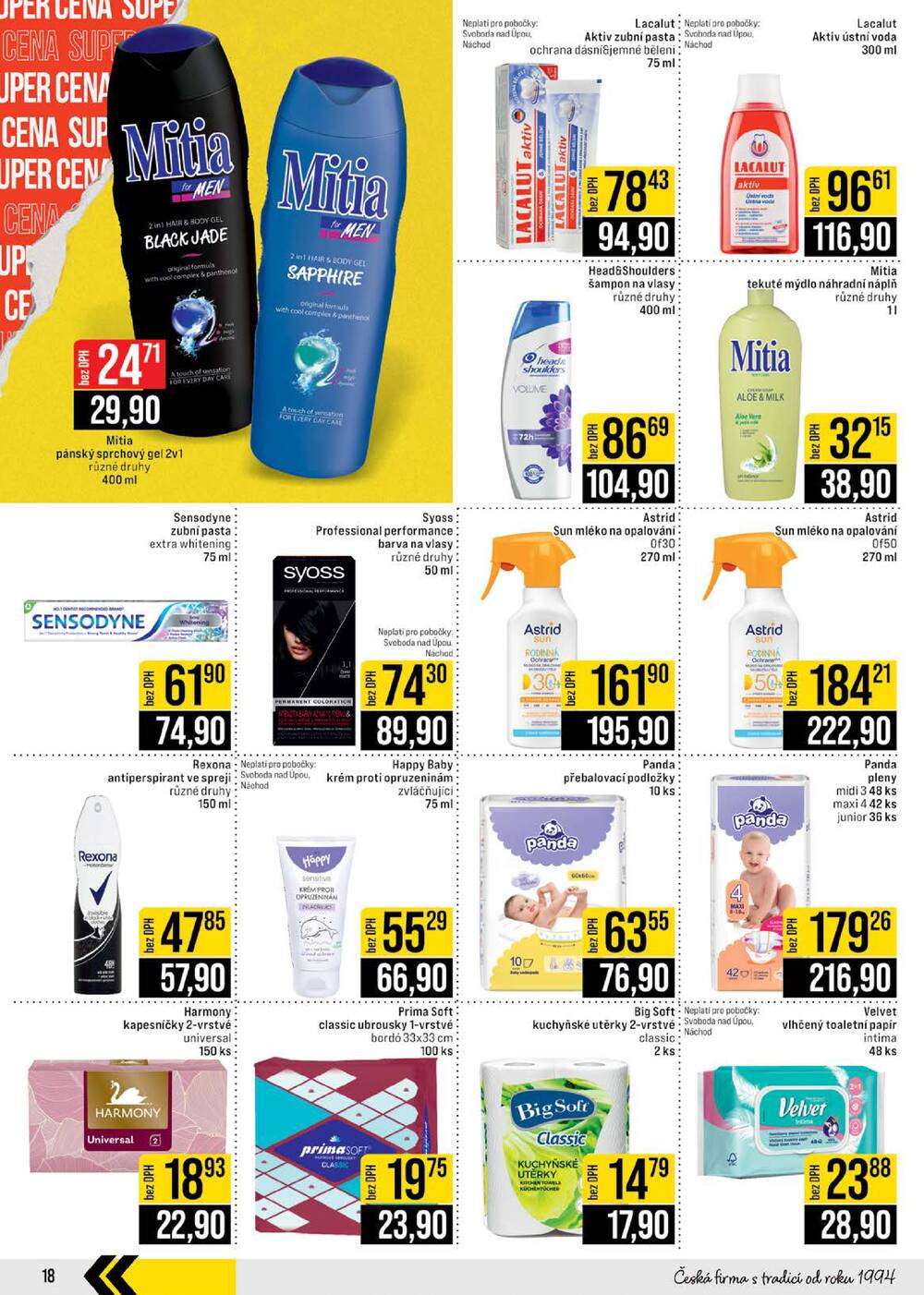 JIP Cash & Carry České Budějovice, Most, Náchod, Polička, Sušice a Svoboda nad Úpou od 10.6. do 16.6.2026