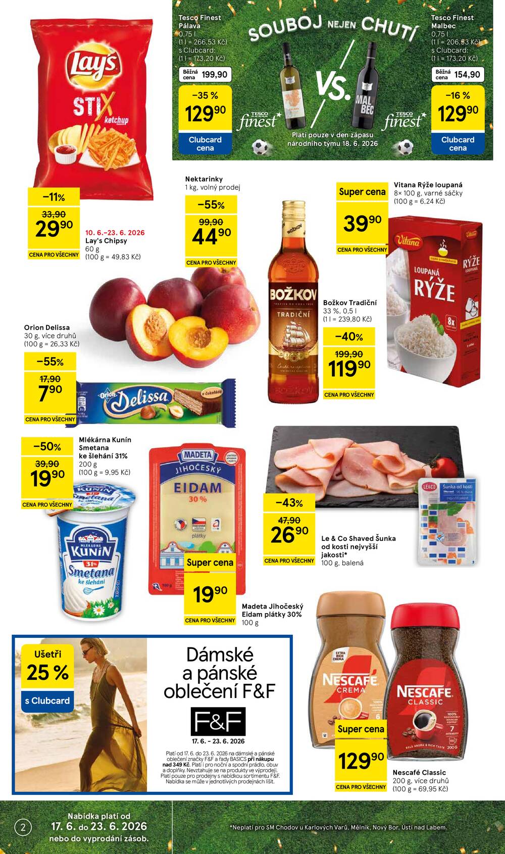 Leták Tesco - Tesco supermarkety od 17.6. do 23.6.2026 - strana 2 Leták Tesco - Tesco supermarkety od 17.6. do 23.6.2026 - strana 2