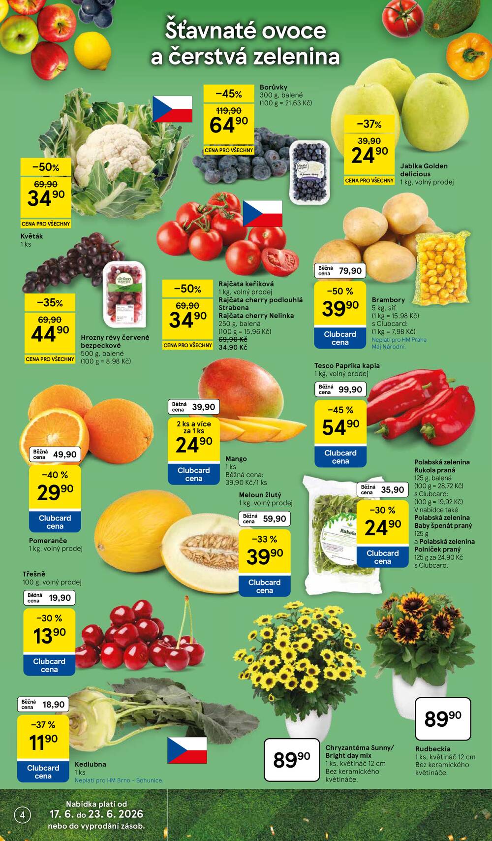 Tesco malé hypermarkety od 17.6. do 23.6.2026
