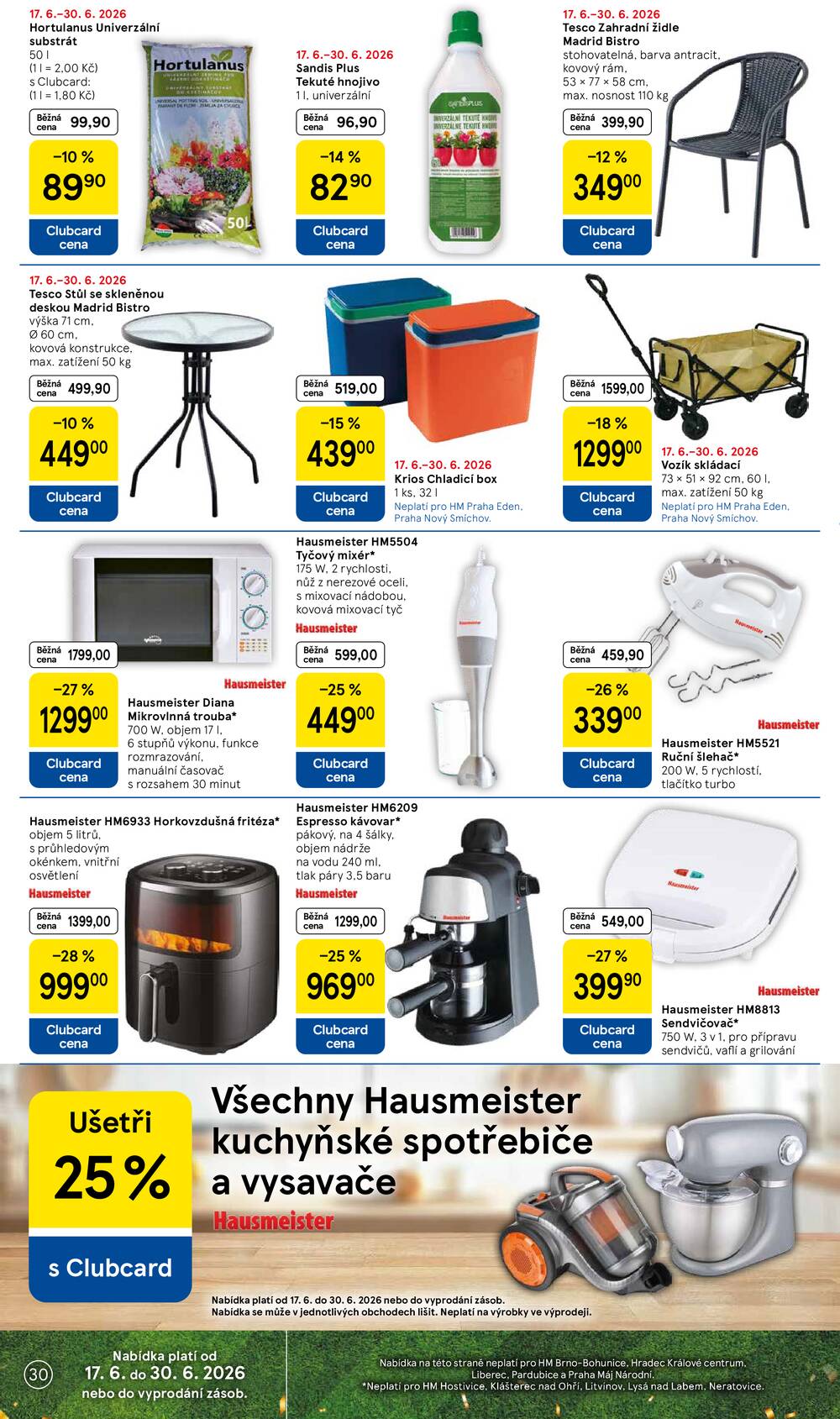 Tesco malé hypermarkety od 17.6. do 23.6.2026