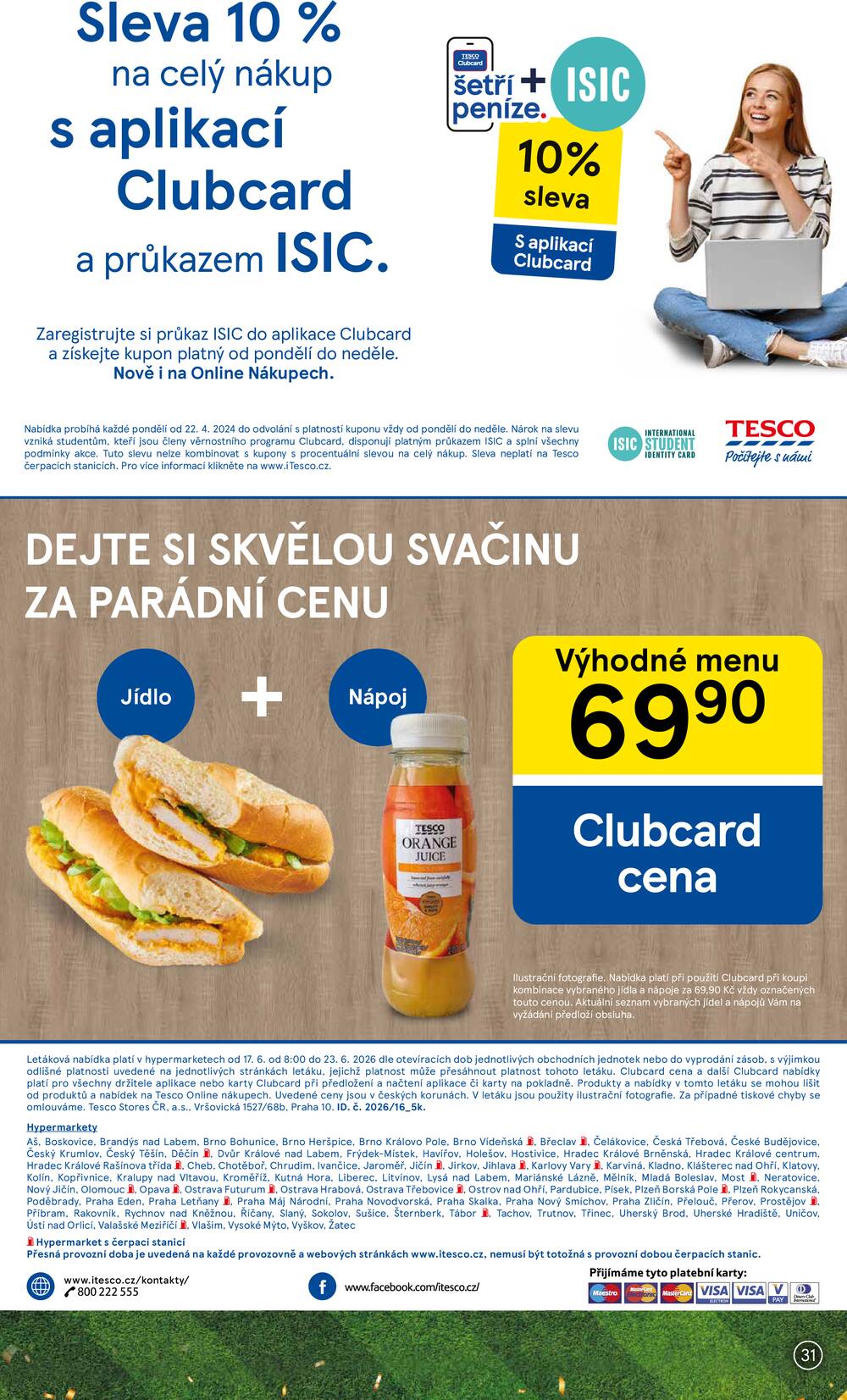 Tesco malé hypermarkety od 17.6. do 23.6.2026