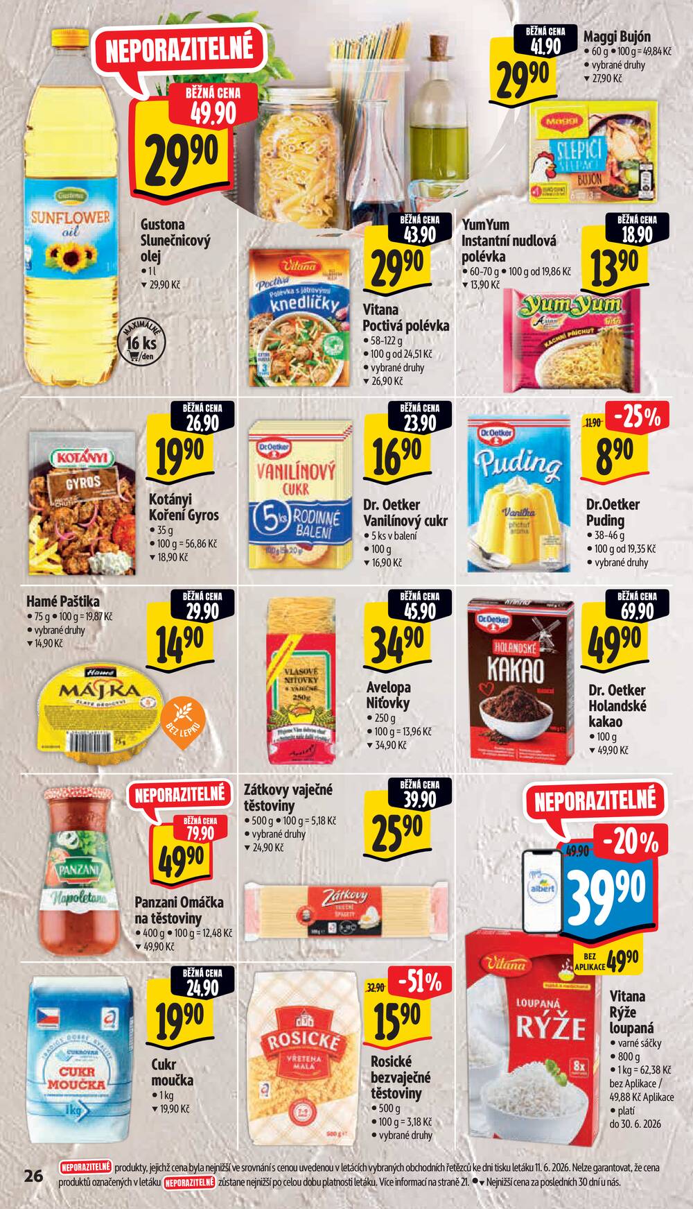 Leták Albert - Albert Supermarket Jihomoravský od 17.6. do 23.6.2026 - strana 36 Leták Albert - Albert Supermarket Jihomoravský od 17.6. do 23.6.2026 - strana 36