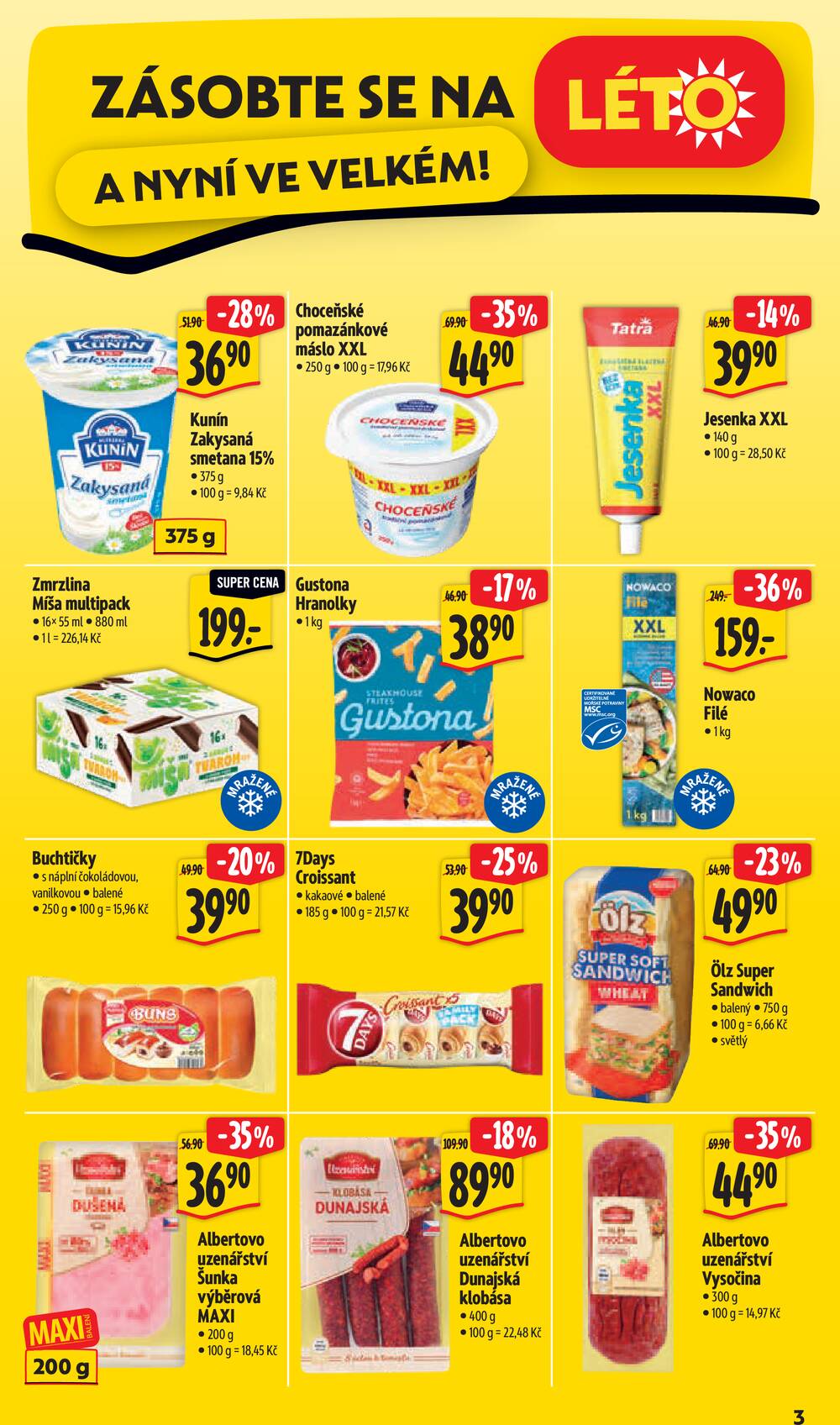 Leták Albert - Albert Supermarket od 17.6. do 23.6.2026 - strana 3 Leták Albert - Albert Supermarket od 17.6. do 23.6.2026 - strana 3
