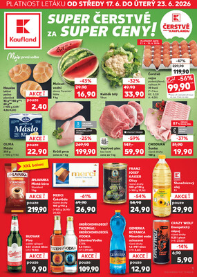 Leták Kaufland 17.6. - 23.6. - Kaufland - Kadaň