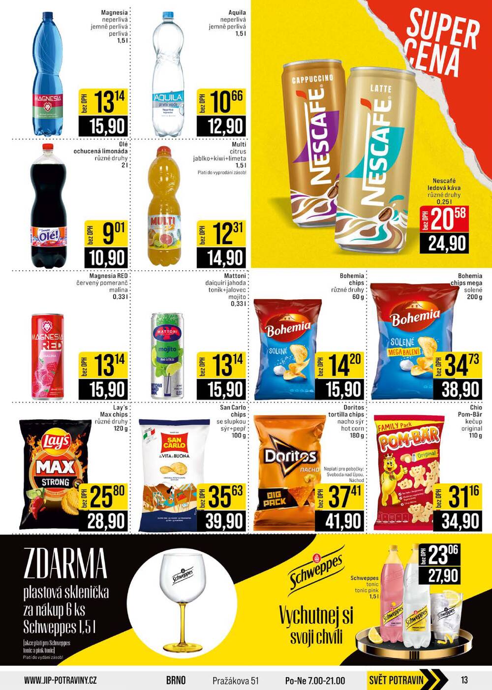 JIP Cash & Carry České Budějovice, Most, Náchod, Polička, Sušice a Svoboda nad Úpou od 17.6. do 23.6.2026