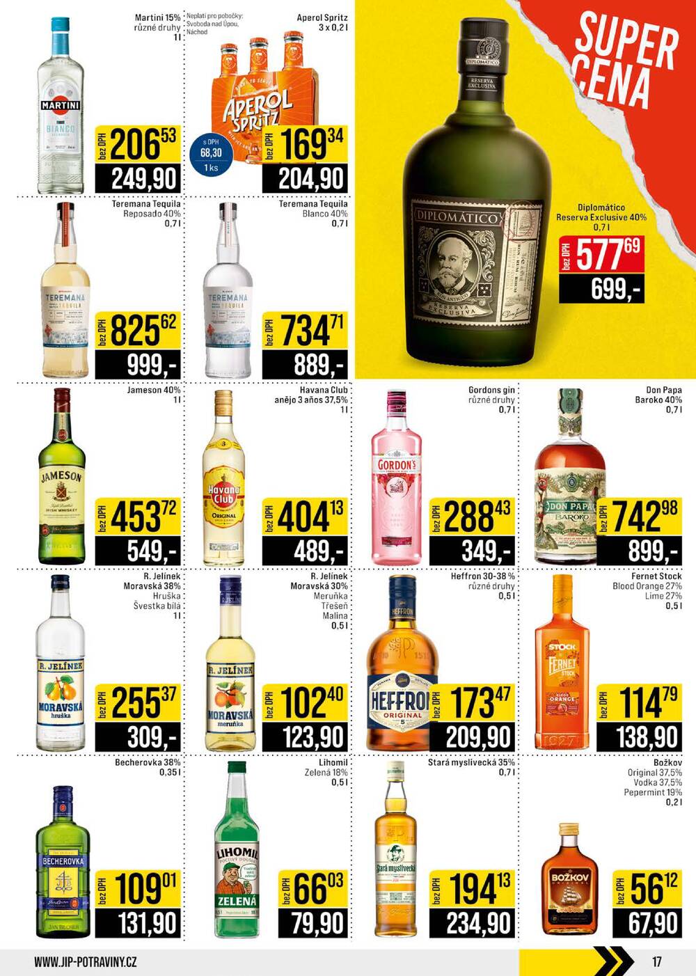 JIP Cash & Carry České Budějovice, Most, Náchod, Polička, Sušice a Svoboda nad Úpou od 17.6. do 23.6.2026