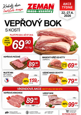 leták ZEMAN maso-uzeniny