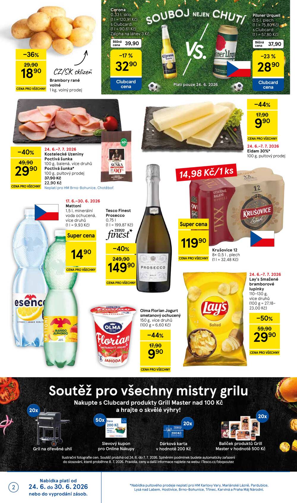 Tesco malé hypermarkety od 24.6. do 30.6.2026