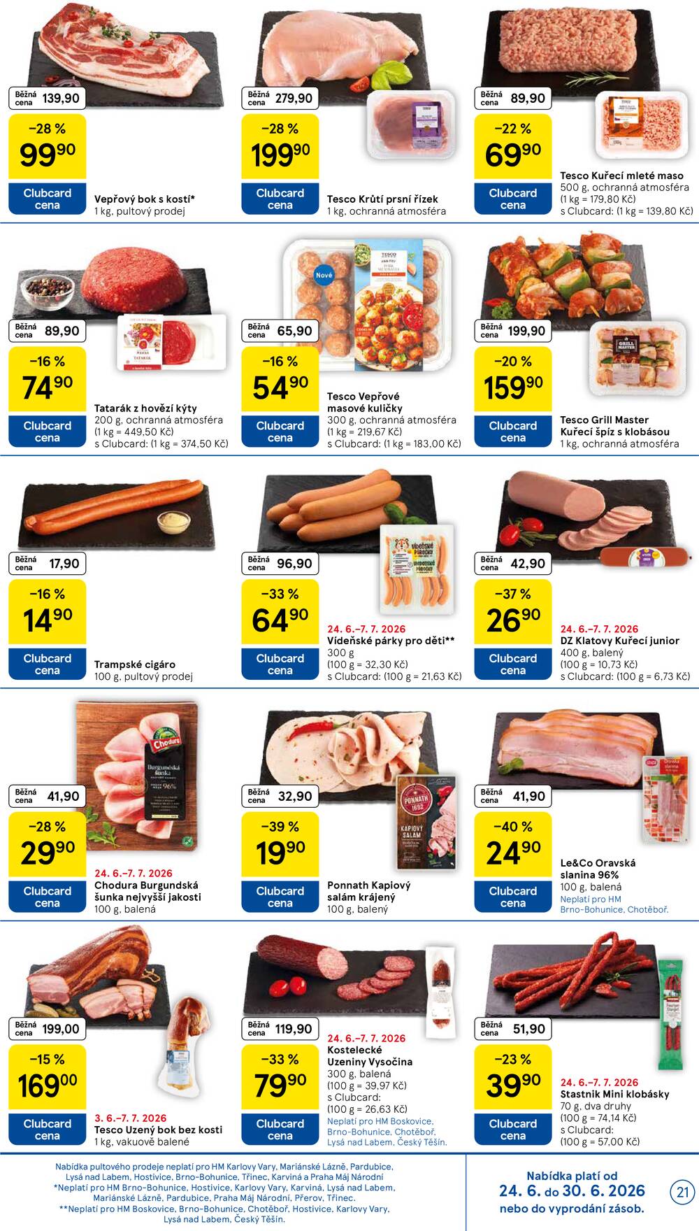 Tesco malé hypermarkety od 24.6. do 30.6.2026