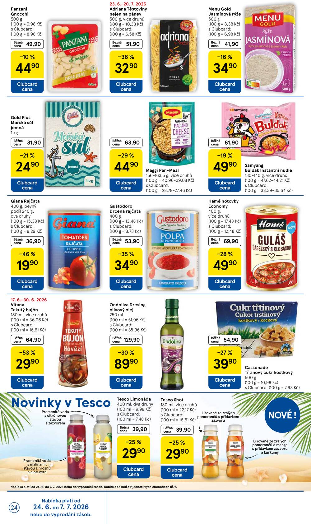 Tesco malé hypermarkety od 24.6. do 30.6.2026
