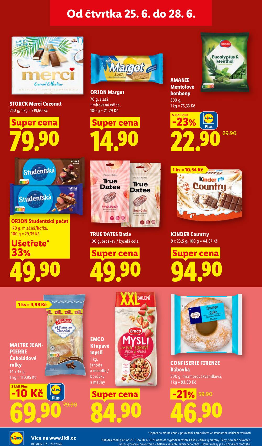 Lidl Čtvrtek od 25.6. do 28.6.2026