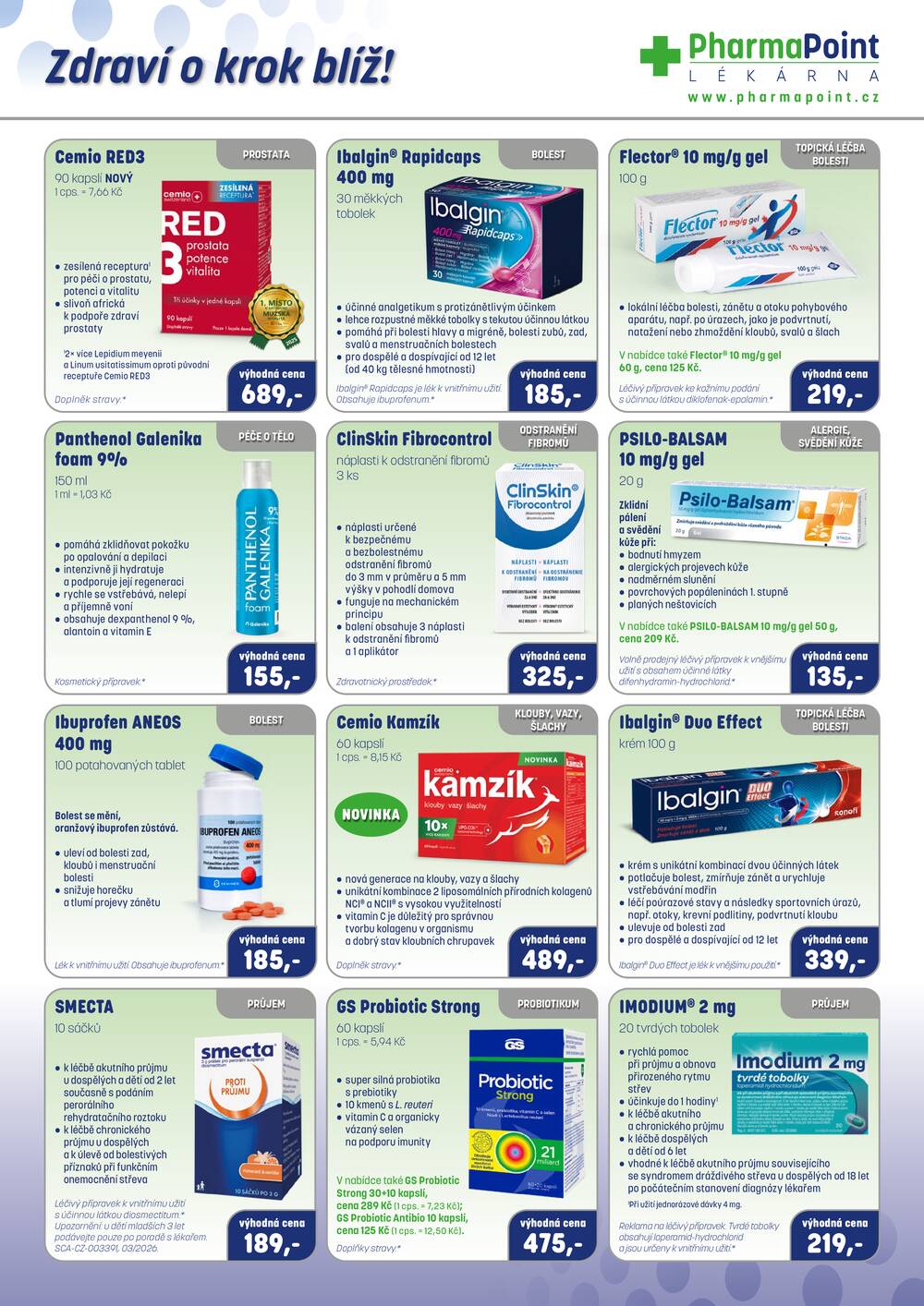 Pharma Point od 1.7. do 31.8.2026