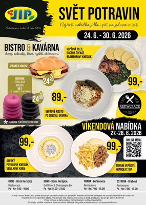 JIP Cash & Carry Brno, Praha, Ostrava, Jilemnice, Pardubice, Ostrava, Karlovy Vary, Olomouc a Zlín od 24.6. do 30.6.2026