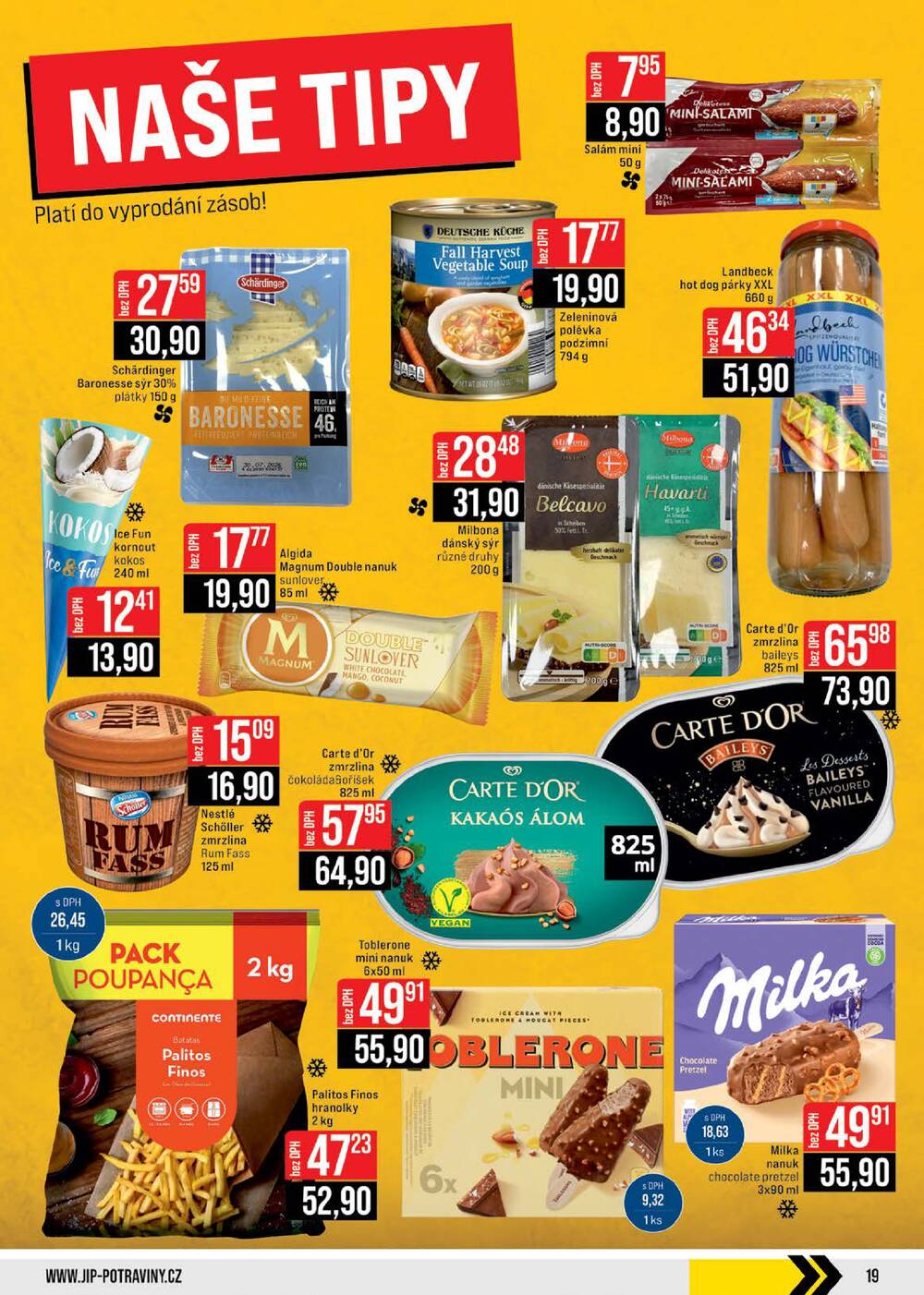 Leták JIP - JIP Cash & Carry České Budějovice, Most, Náchod, Polička, Sušice a Svoboda nad Úpou od 24.6. do 30.6.2026 - strana 19