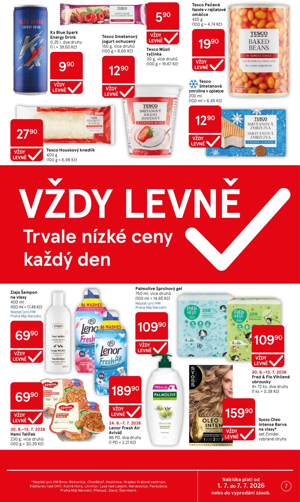 Leták Tesco - Tesco malé hypermarkety od 1.7. do 7.7.2026 - strana 7