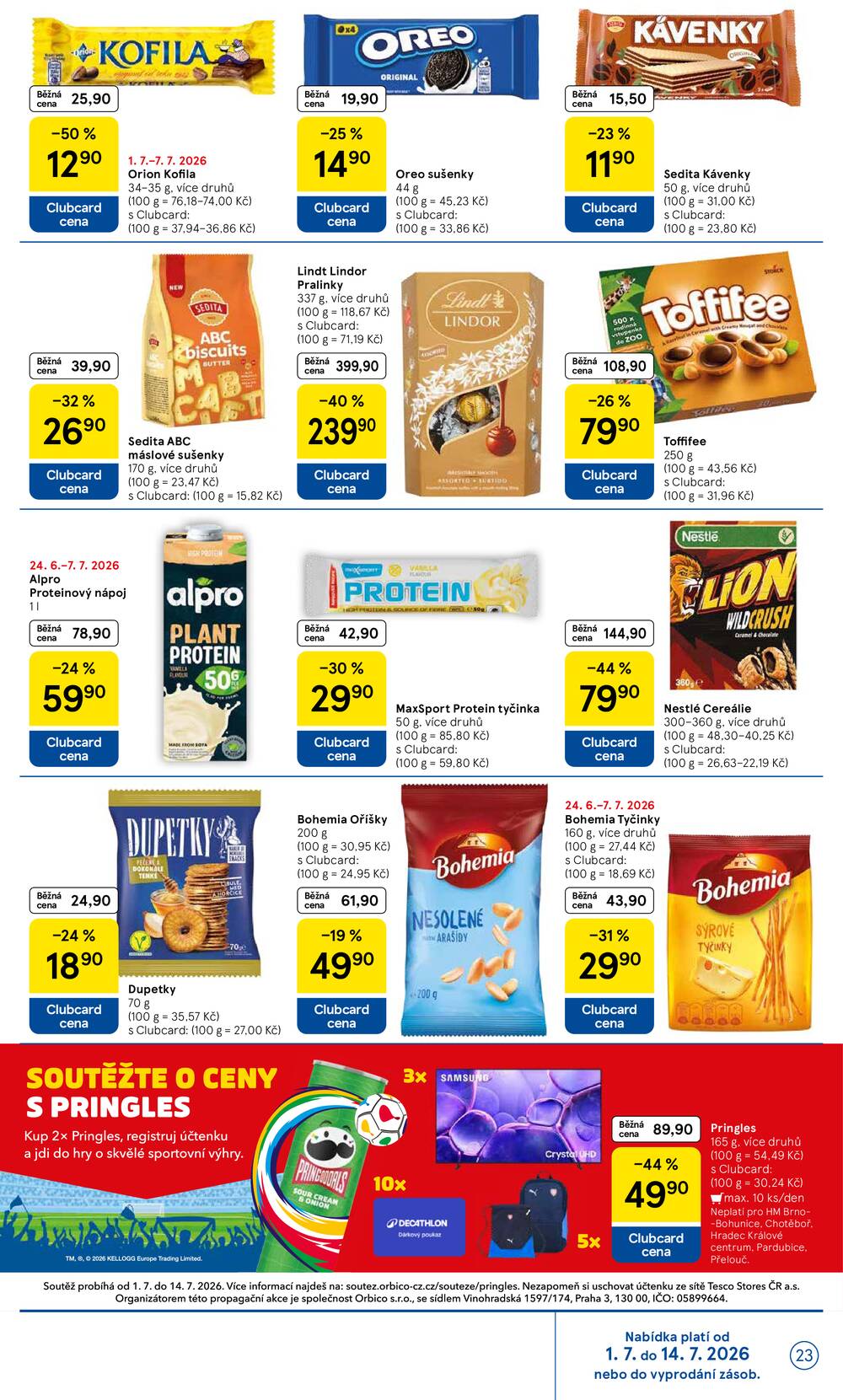 Leták Tesco - Tesco malé hypermarkety od 1.7. do 7.7.2026 - strana 23