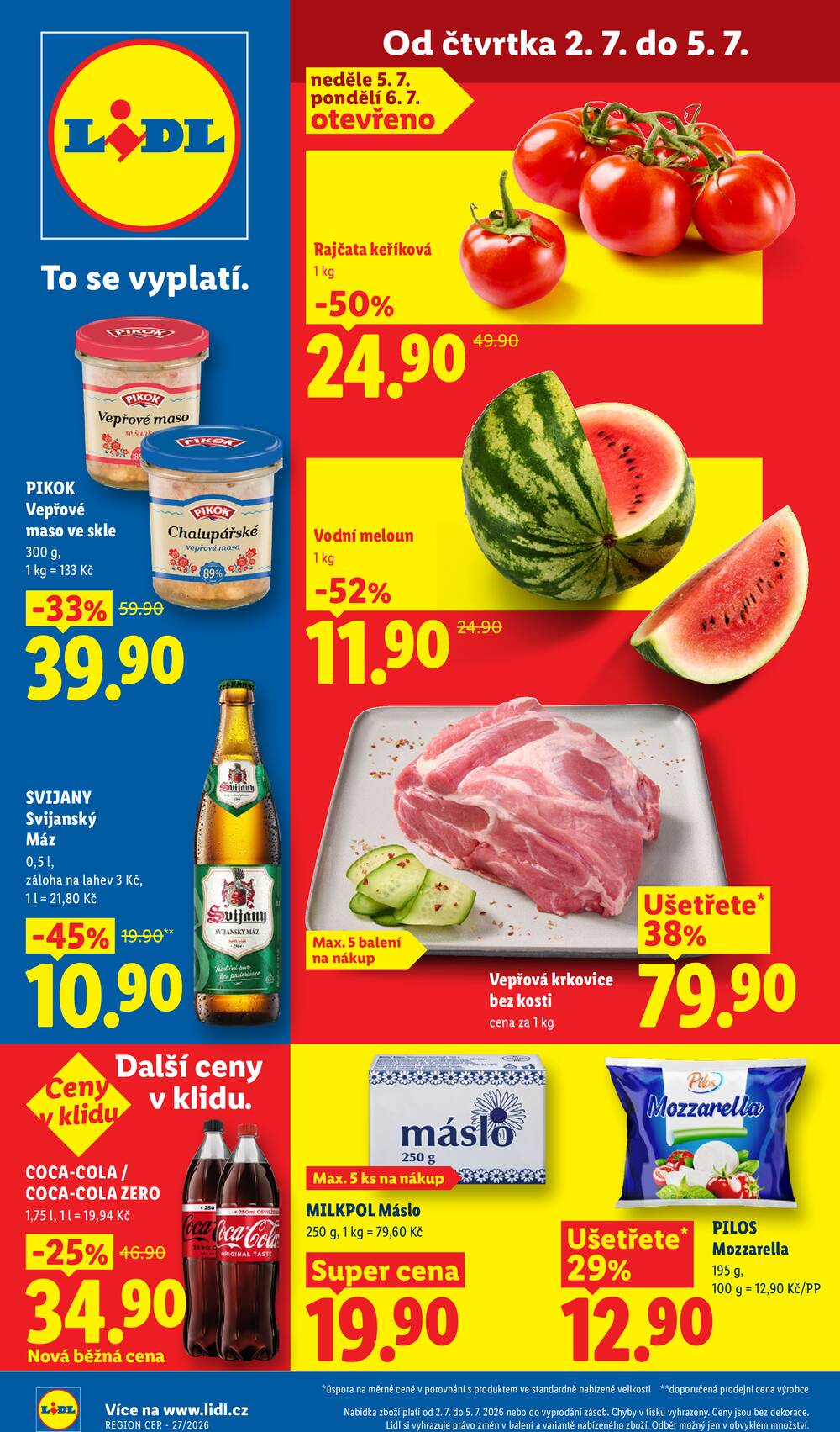 Leták Lidl - Lidl Čtvrtek od 2.7. do 5.7.2026 - strana 1