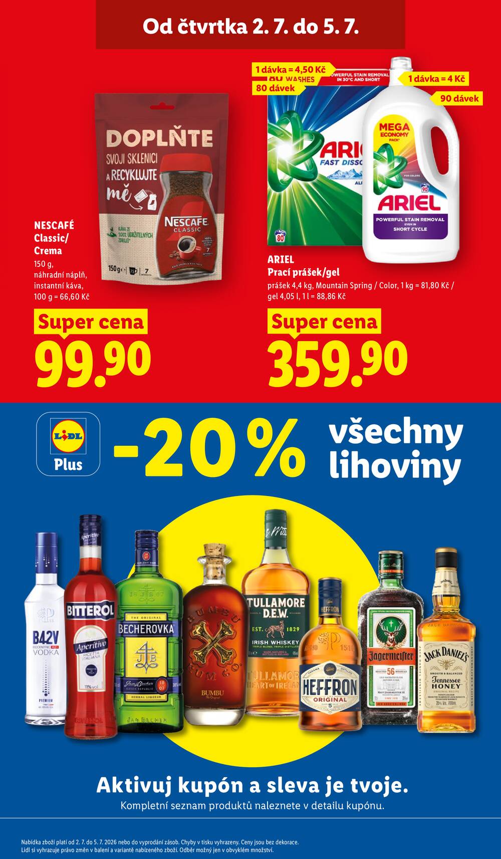 Lidl Čtvrtek od 2.7. do 5.7.2026