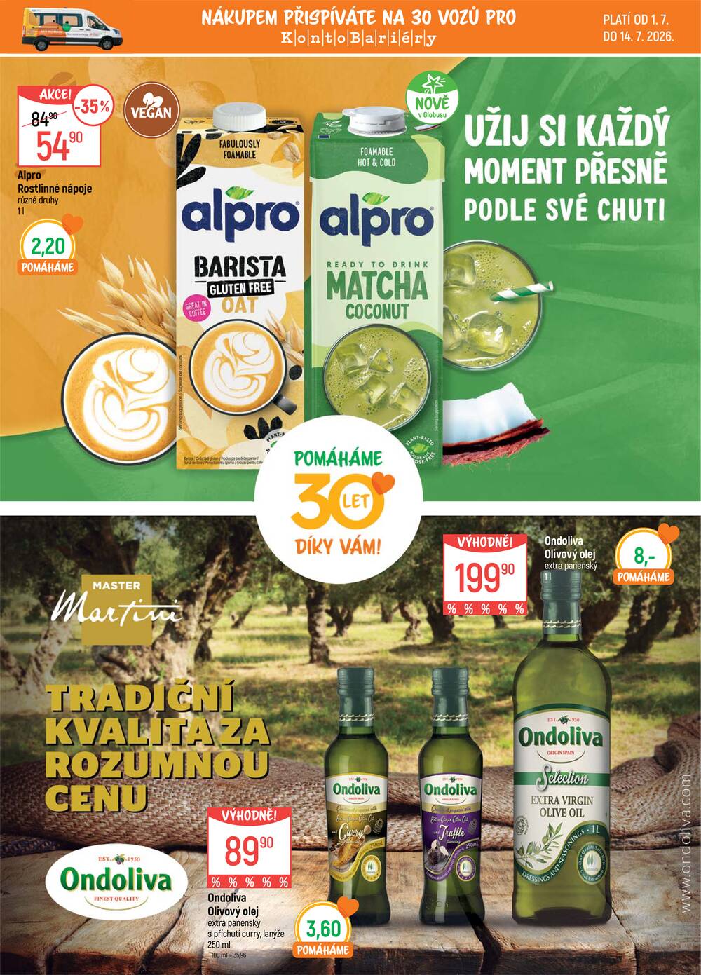 Akční leták Globus 1.7. - 14.7.2026 - Globus Opava