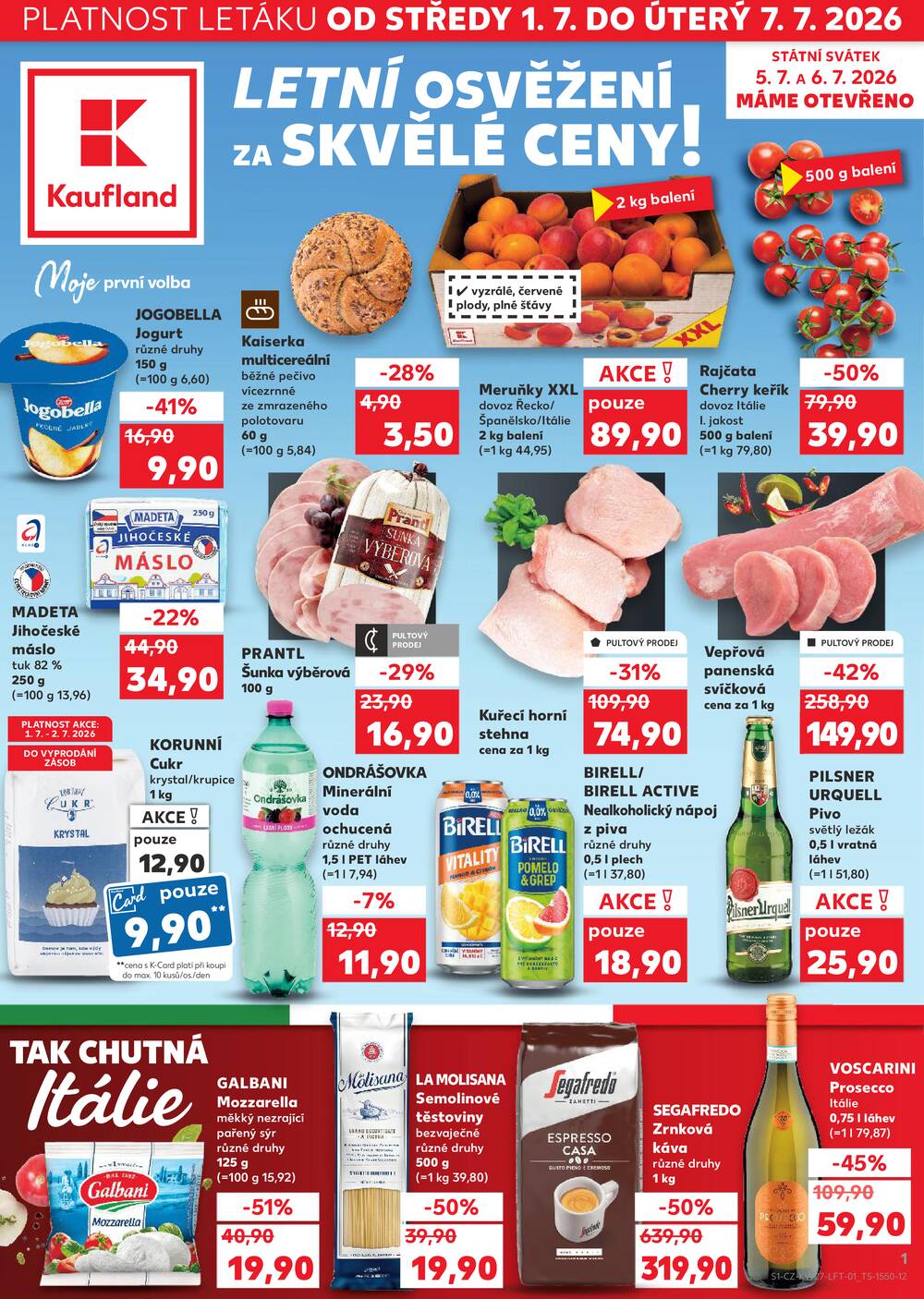 Leták Kaufland - Kaufland 1.7. - 7.7. - Kaufland - Třeboň - strana 1