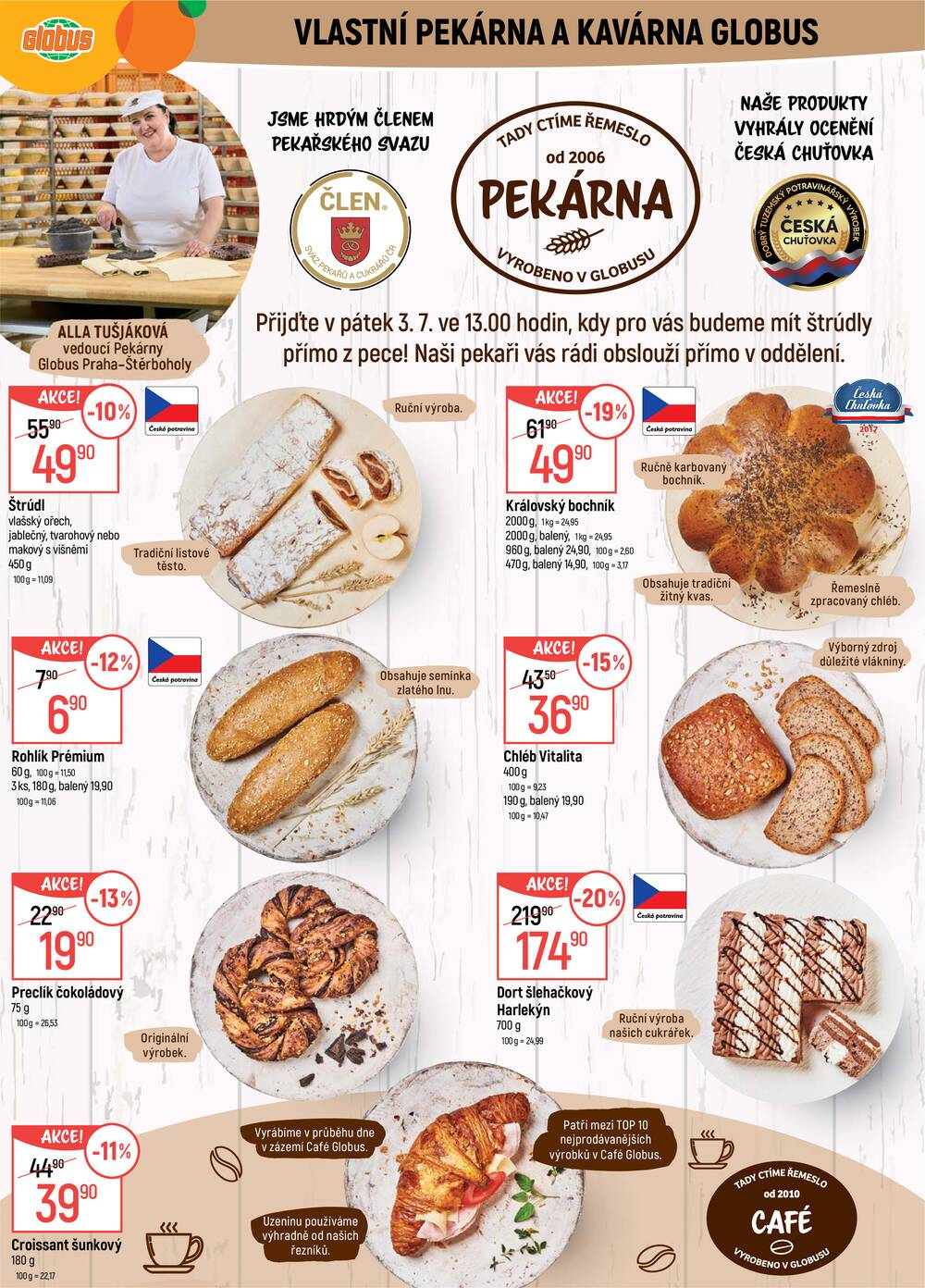 Akční leták Globus 1.7. - 7.7.2026 - Globus Praha - Štěrboholy