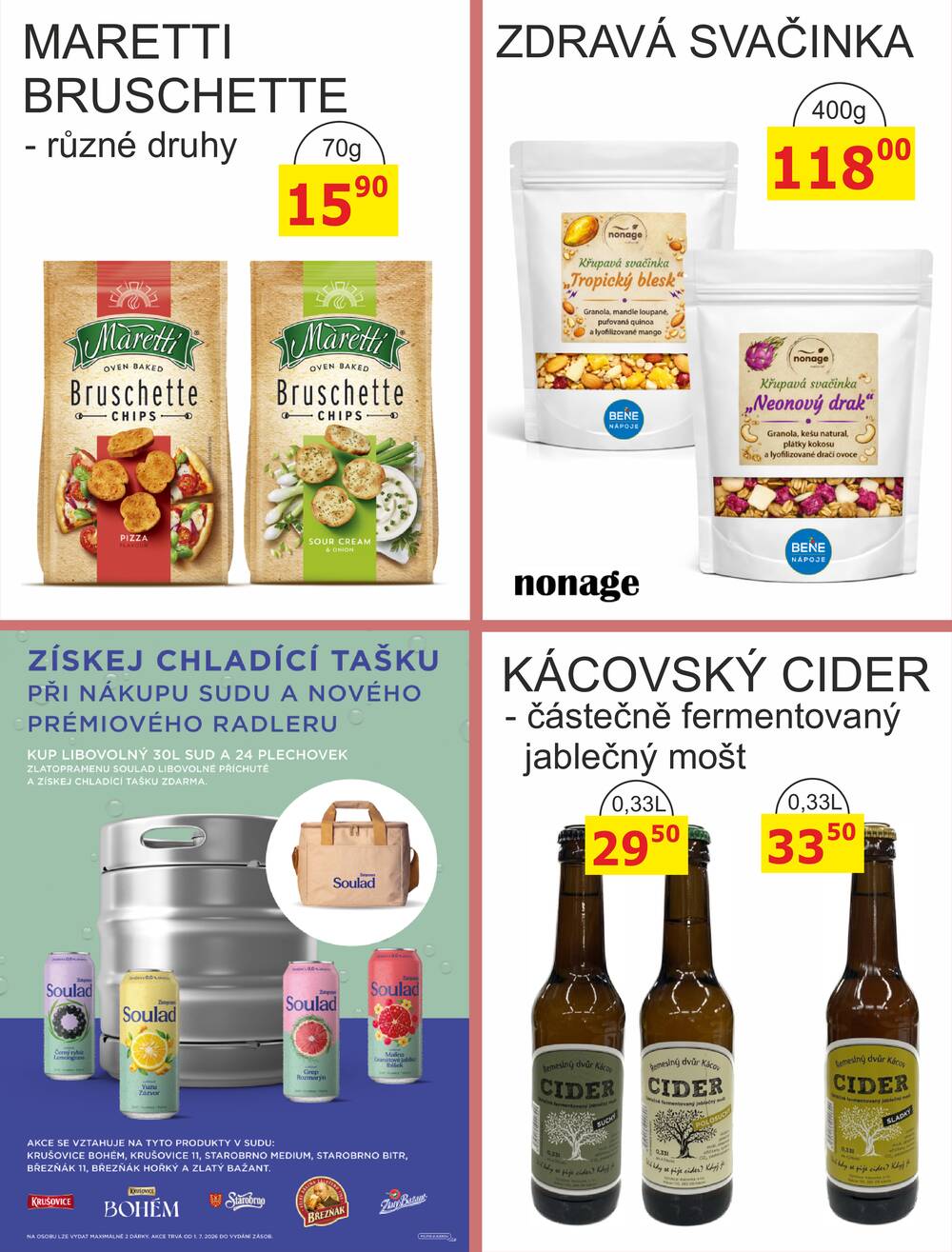 BENE Nápoje od 1.7. do 31.7.2026