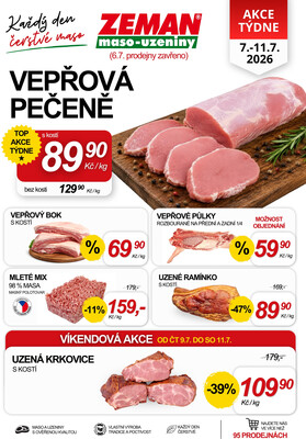 leták ZEMAN maso-uzeniny