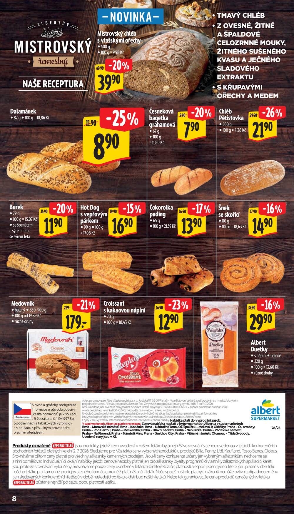 Albert Supermarket od 8.7. do 14.7.2026