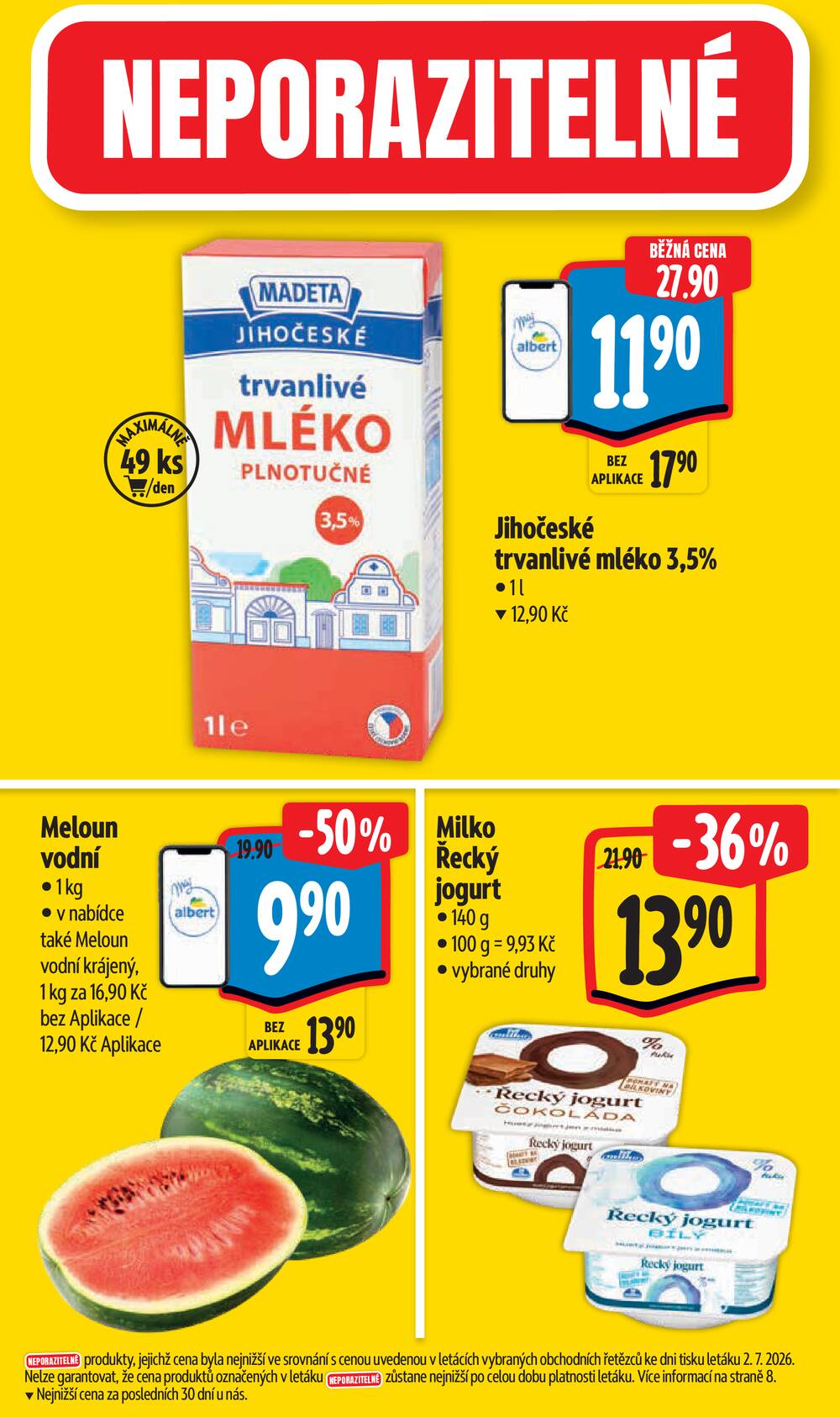 Leták Albert - Albert Supermarket Jihomoravský od 8.7. do 14.7.2026 - strana 3 Leták Albert - Albert Supermarket Jihomoravský od 8.7. do 14.7.2026 - strana 3