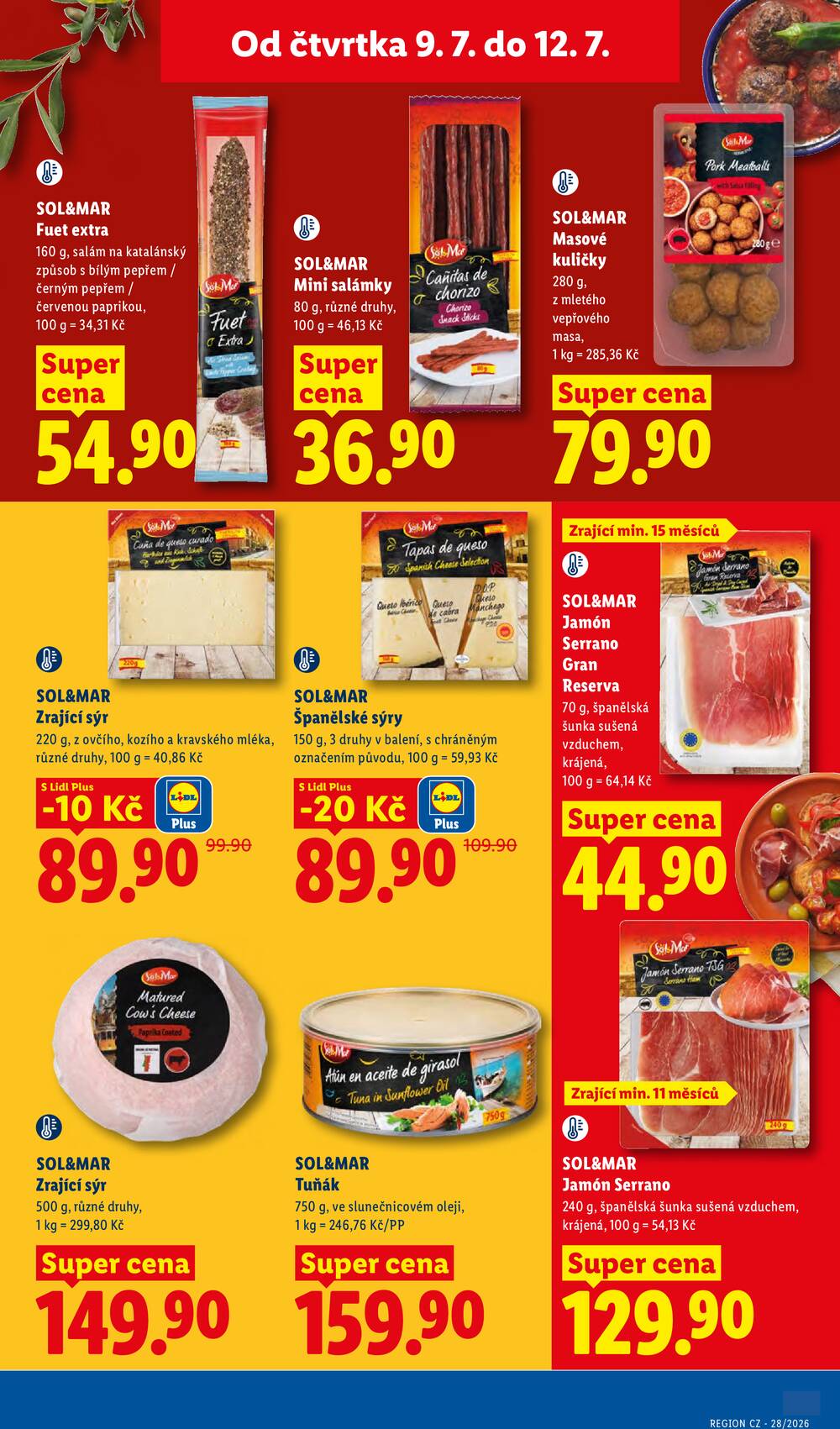 Lidl Čtvrtek od 9.7. do 12.7.2026