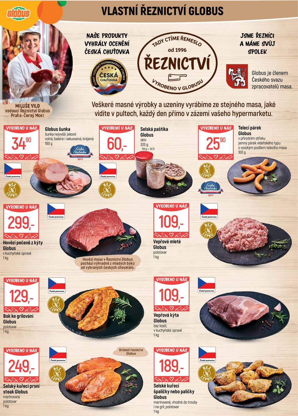 Akční leták Globus 8.7. - 14.7.2026 - Globus Praha - Centrum Černý Most