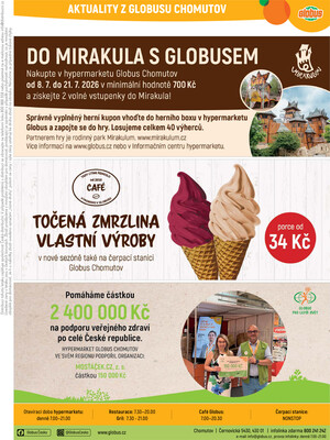 Akční leták Globus 8.7. - 14.7.2026 - Globus Chomutov
