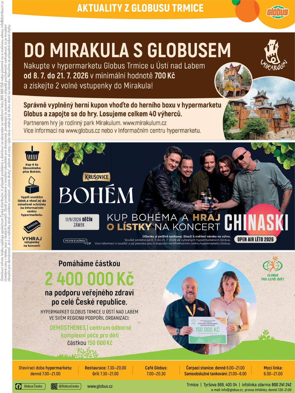 Leták Globus - Akční leták Globus 8.7. - 14.7.2026 - Globus Trmice u Ústí nad Labem - strana 45 Leták Globus - Akční leták Globus 8.7. - 14.7.2026 - Globus Trmice u Ústí nad Labem - strana 45